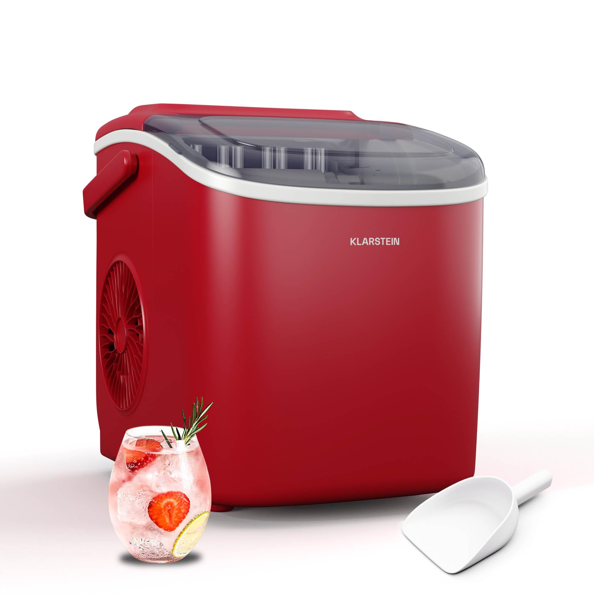 612PZQo9YeL._SY2000_.jpg Klarstein Eiswürfelmaschine 12kg/24h – Vollautomatischer Ice Maker mit 2 Würfelgrößen – Bild 1