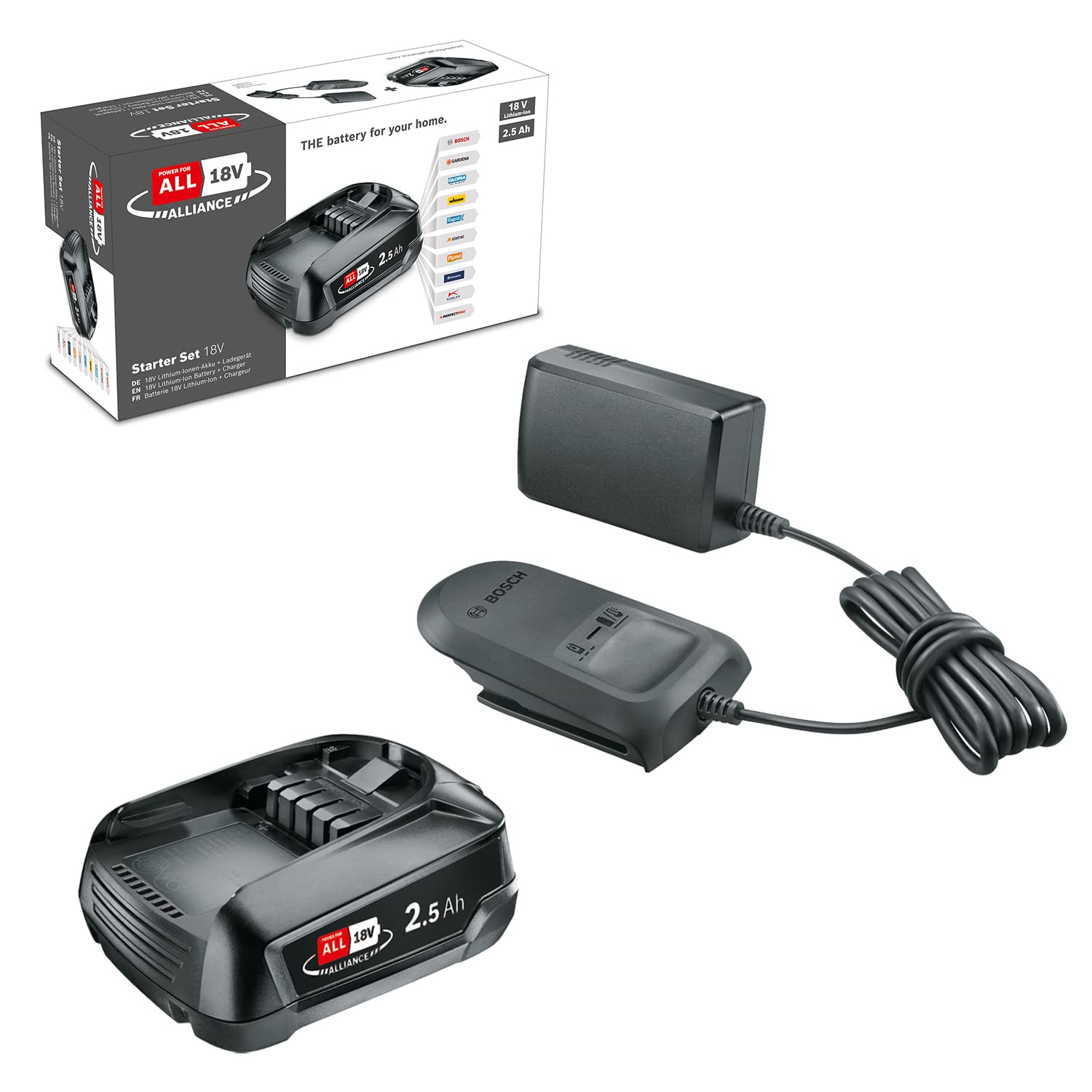 617yXyo4f6L._SY1500_.jpg Bosch 18V Akku-Starter-Set 2.5Ah mit Ladegerät – Power for All System – Bild 1