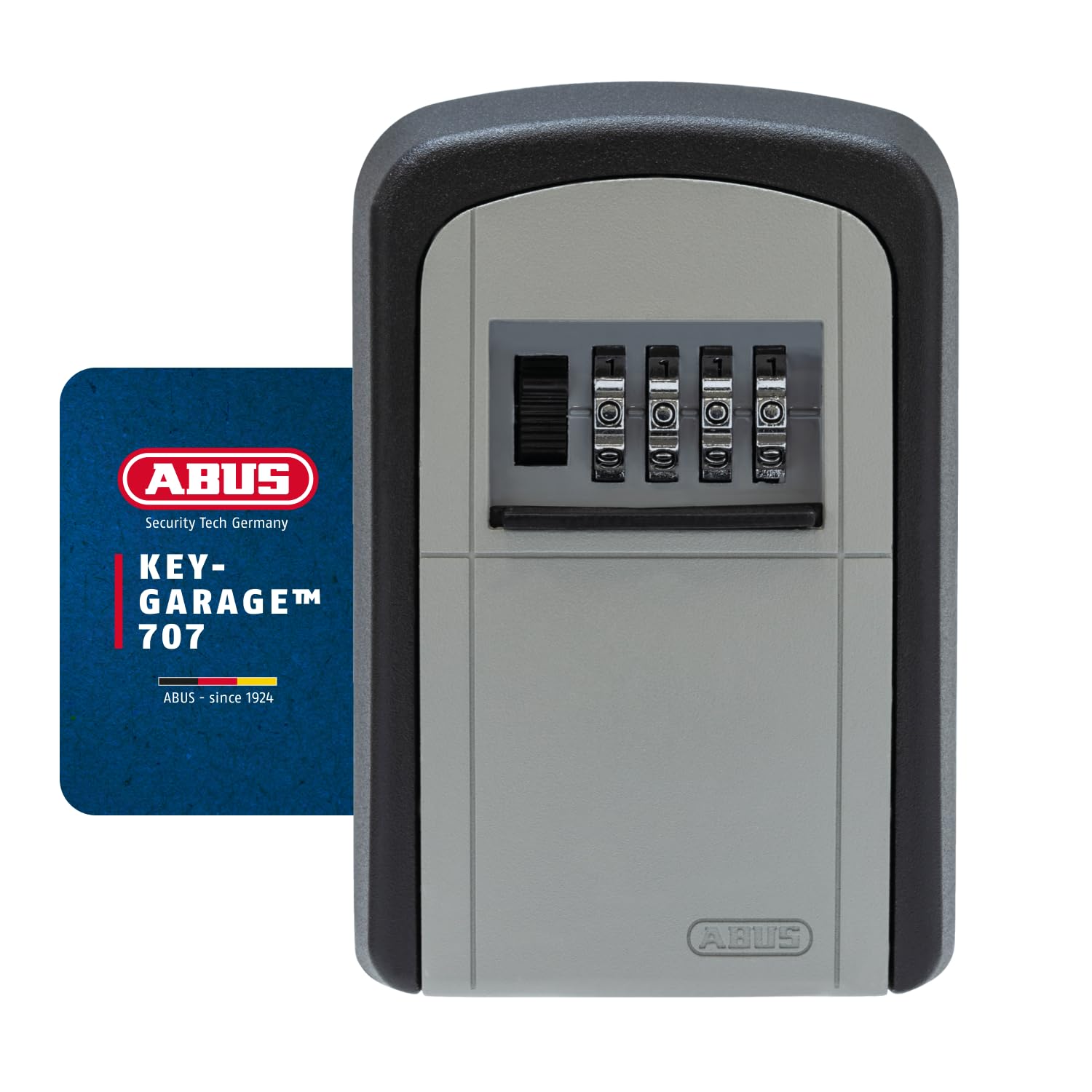 61IvL2ZjT7L._SY1500_.jpg ABUS KeyGarage 707 Schlüsselbox mit 4-stelligem Zahlencode – Aluminiumgehäuse für 7 Schlüssel – Bild 1