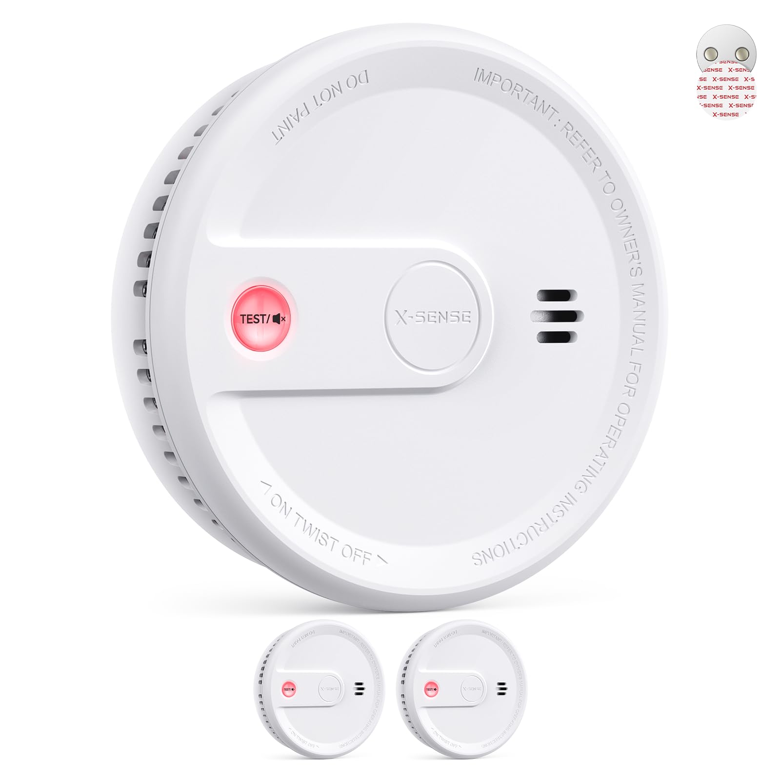 61Kko3dDKoL._SY1601_.jpg X-Sense Rauchmelder XS0G-SN 2er Set – 10 Jahre Batterie, EN 14604 zertifiziert – Bild 1
