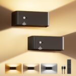 FULNIX LED-Wandleuchte mit Bewegungsmelder & Fernbedienung – 8000mAh Akku für Schlafzimmer