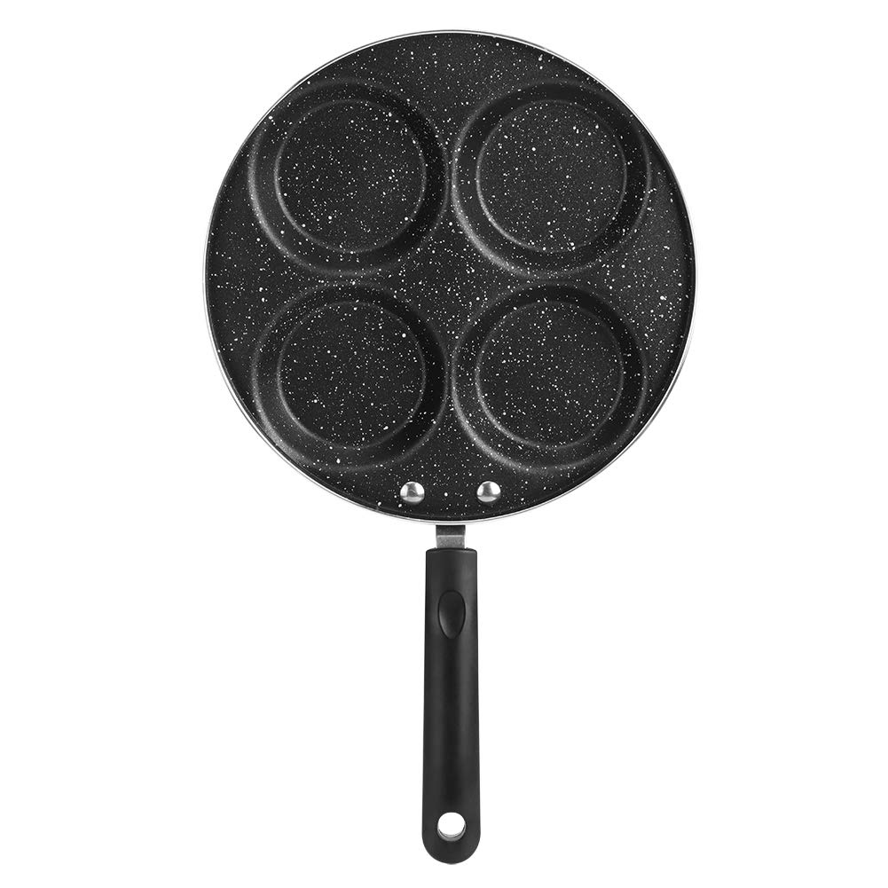 61cvKCoMkHL._SY1001_.jpg Tomotato Eierbratpfanne 24,5 cm mit 4-Becher Design – Antihaft Spiegeleipfanne für Gas- & Elektrokochfeld – Bild 1