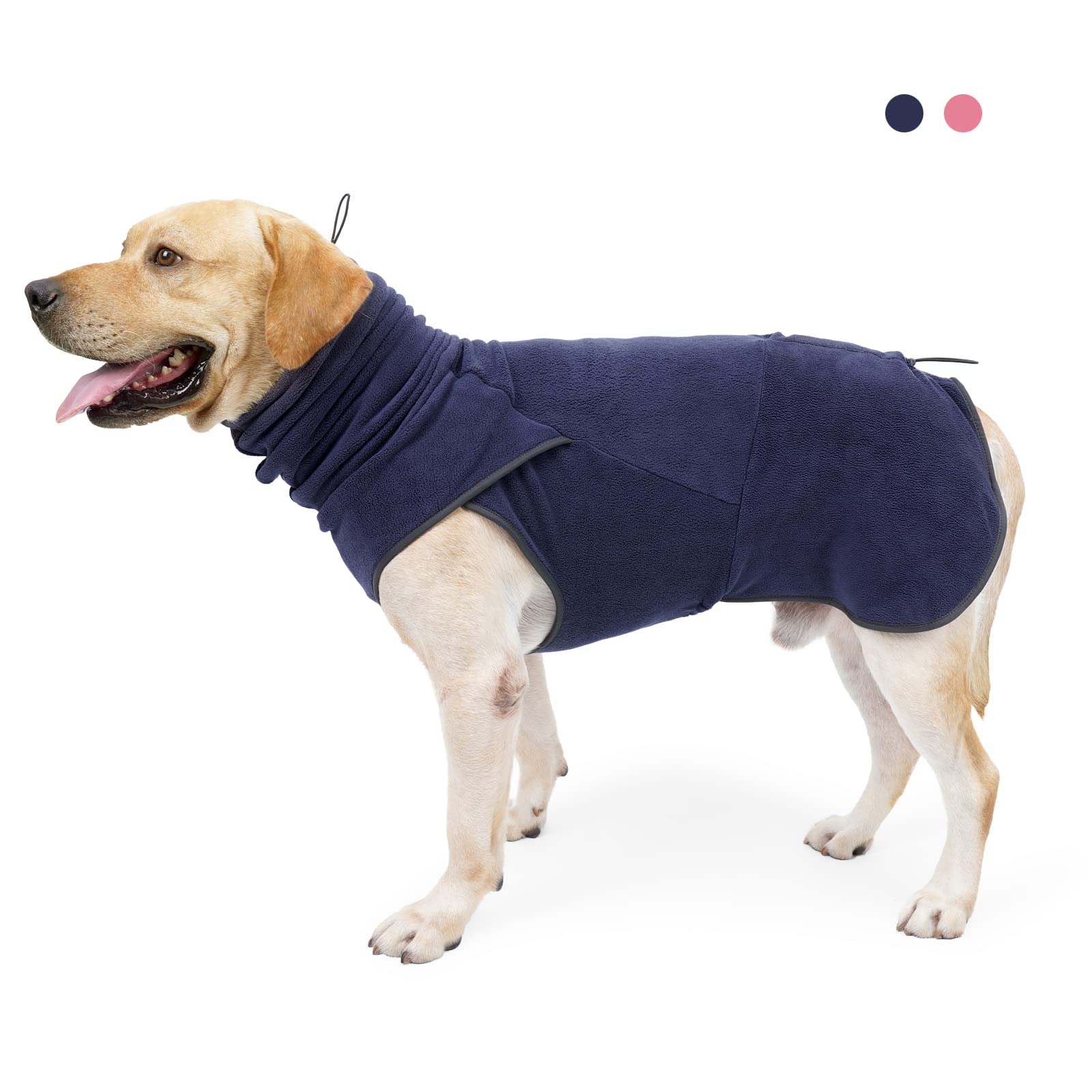 7106z5K-2PL._SY1600_.jpg LIANZIMAU Hundepullover Fleece – Wärmende Hundejacke für kleine bis grosse Hunde – Bild 1