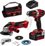 Einhell TE-TK 18/2 Li Kit – 18 V Akku-Bohrschrauber & Winkelschleifer Set mit 4 Ah