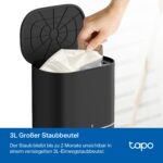 Tapo RV30 Max Plus Saugroboter mit Wischfunktion – 5300Pa Saugkraft & automatischer Absaugstation – Bild 6