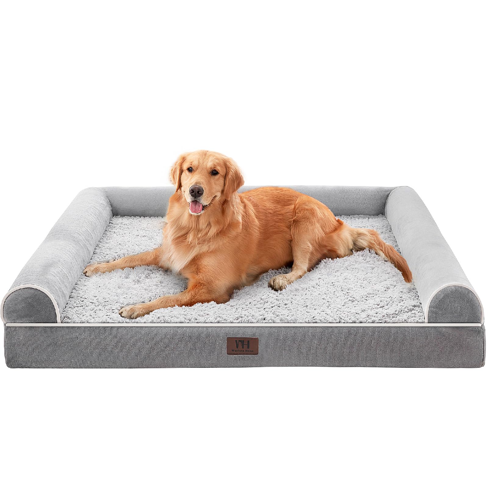 71hCrGFbsL._SY1600_.jpg WESTERN HOME Orthopädisches Hundebett 106x76 cm – Komfort für grosse & mittlere Hunde – Bild 1