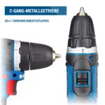 HYUNDAI 12V Akkubohrschrauber CD1201LI SET2A – Kompakt-Bohrmaschine mit 2 Akkus & Koffer – Bild 4