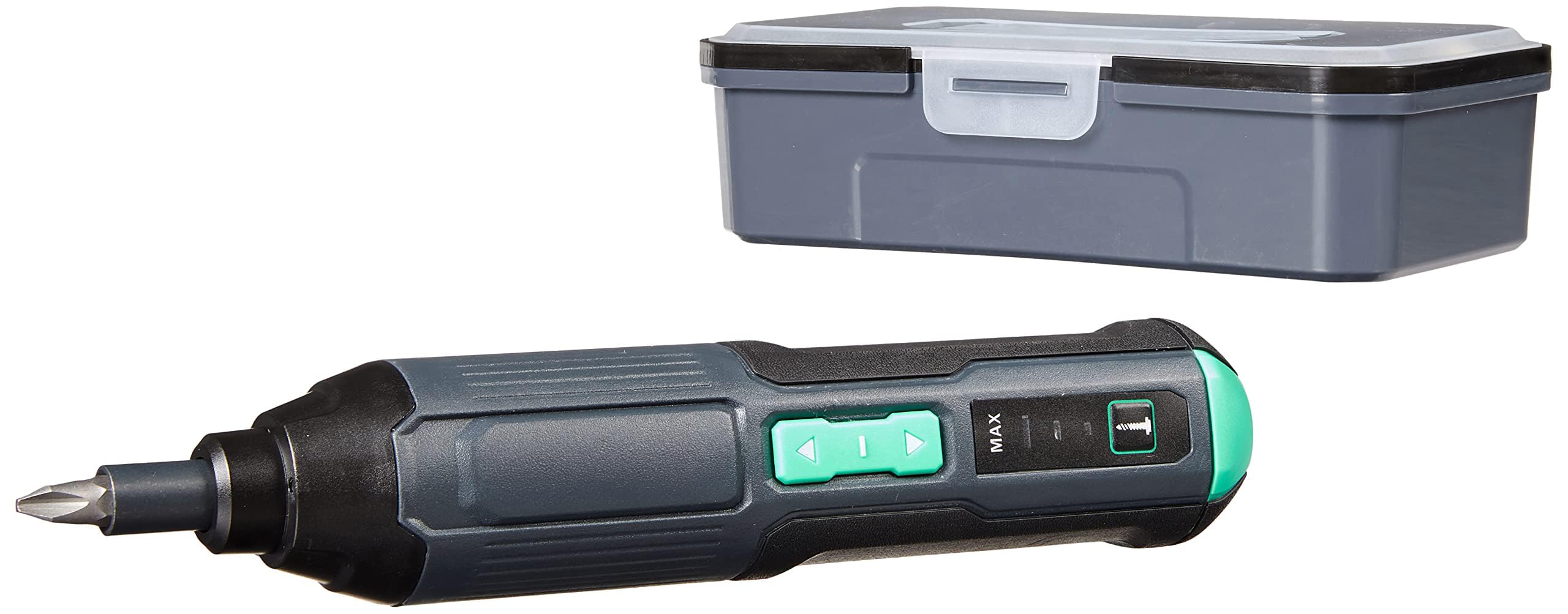 71mXyQPtusL._SY1003_.jpg Amazon Basics Akku-Schraubendreher 3,6V mit 34-teiligem Bit-Set & USB-Ladung – Bild 1