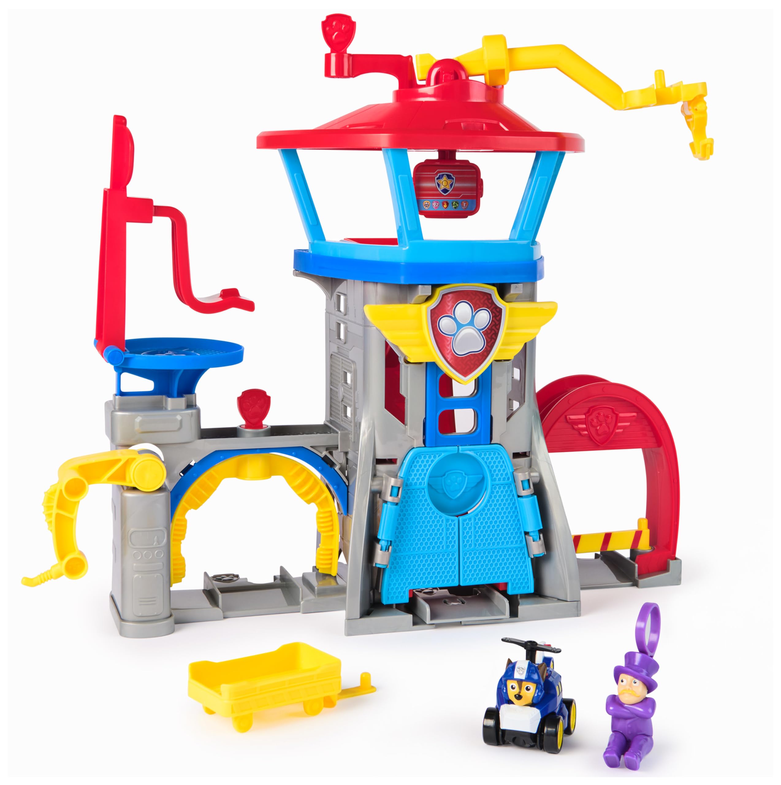 81IsfEv70hL._SY2560_.jpg PAW PATROL Air Rescue Flughafen Tower – Spielset mit Chase Racer & Figuren ab 3 Jahren – Bild 1