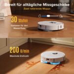 roborock Qrevo S Pro Saugroboter mit Wischfunktion – 18.500 Pa Saugkraft & 75°C Heisswater-Reinigung – Bild 5